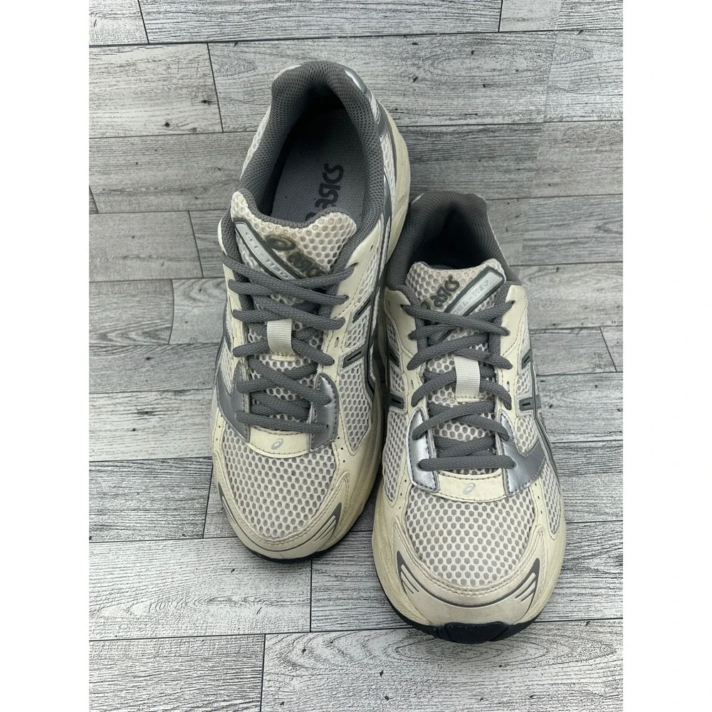 Asics Gel-1130 Cream Silver Grey Running Shoes 1202A164 Women Sz‎ 8.5 US 40 EU